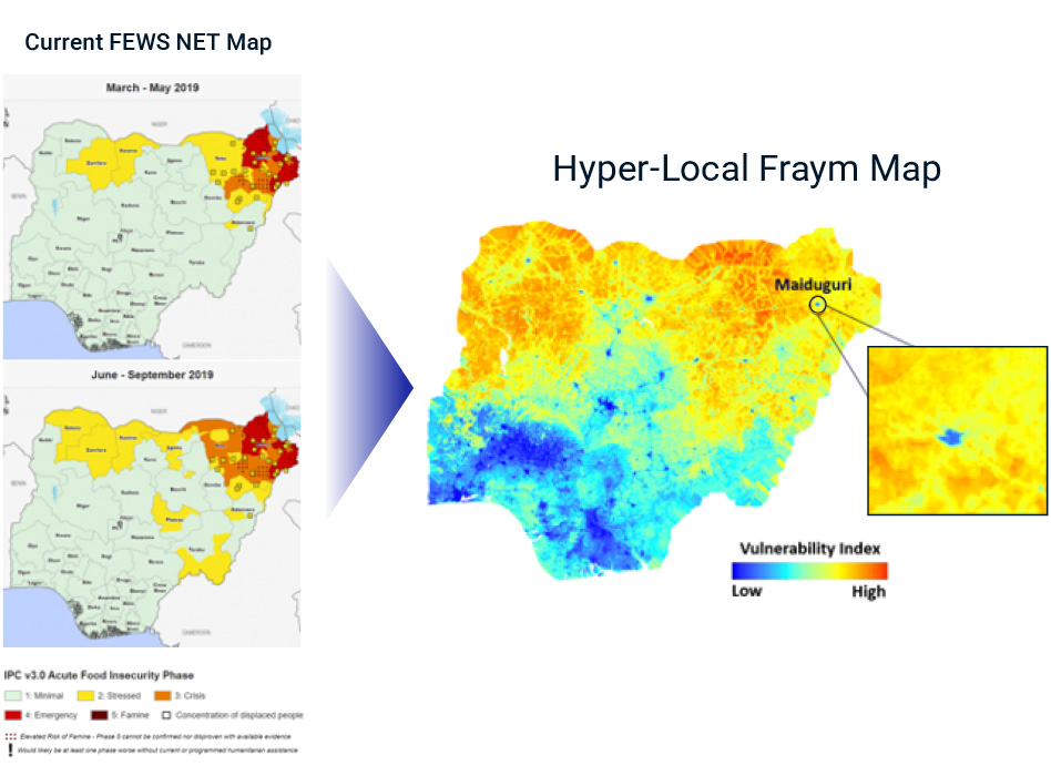 Map of Least Cost Technology in Nigeria