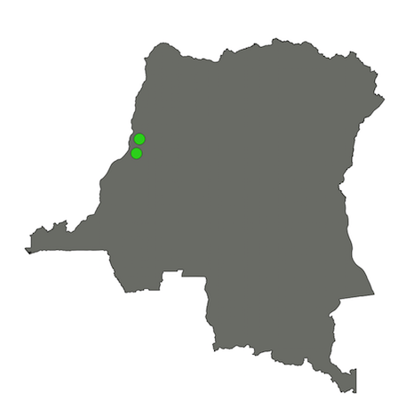 Map of Democratic Republic of Congo