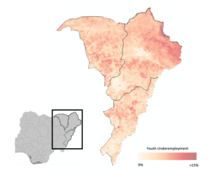 Map of Youth Unemployment in Senegal