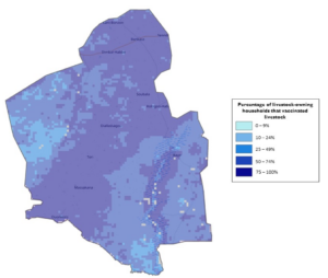 map of vaccinated livestock