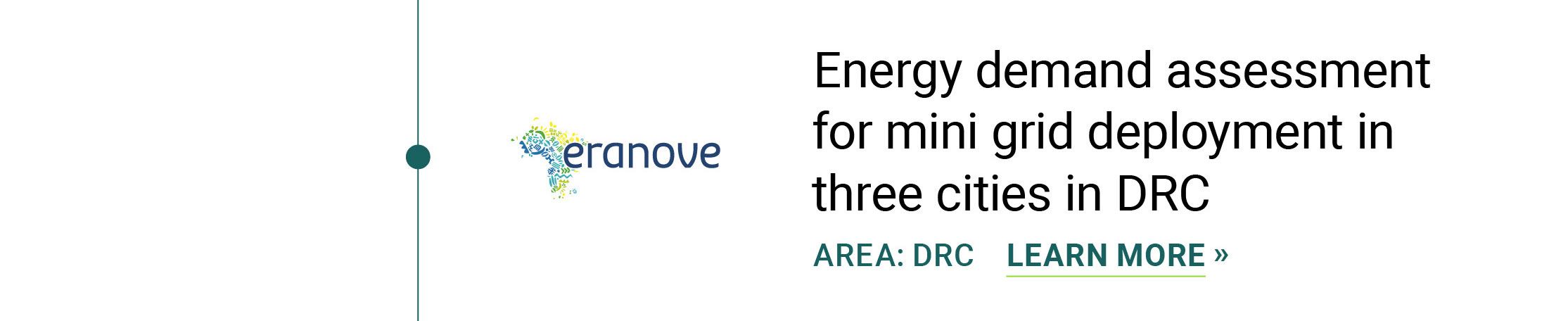 July 2019 Energy demand assessment for mini grid deployment in 3 cities in DRC Eranove DRC