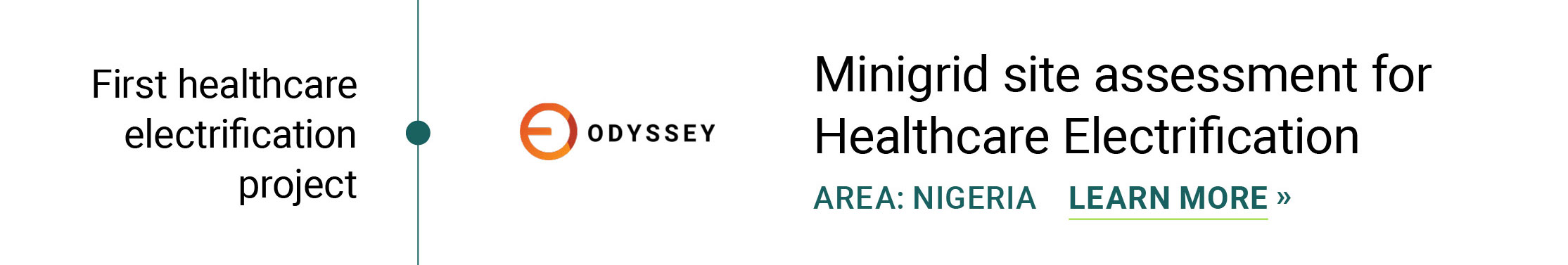 Dec 2021 Minigrid site assessment for Healthcare Electrification in Nigeria Odyssey for EMONE Nigeria First Healthcare electrification project