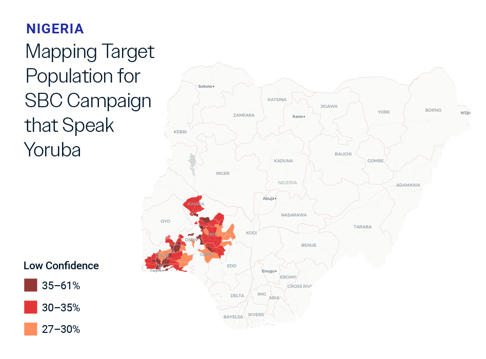 Mapping Target Population for SBC Campaign that speak Yoruba